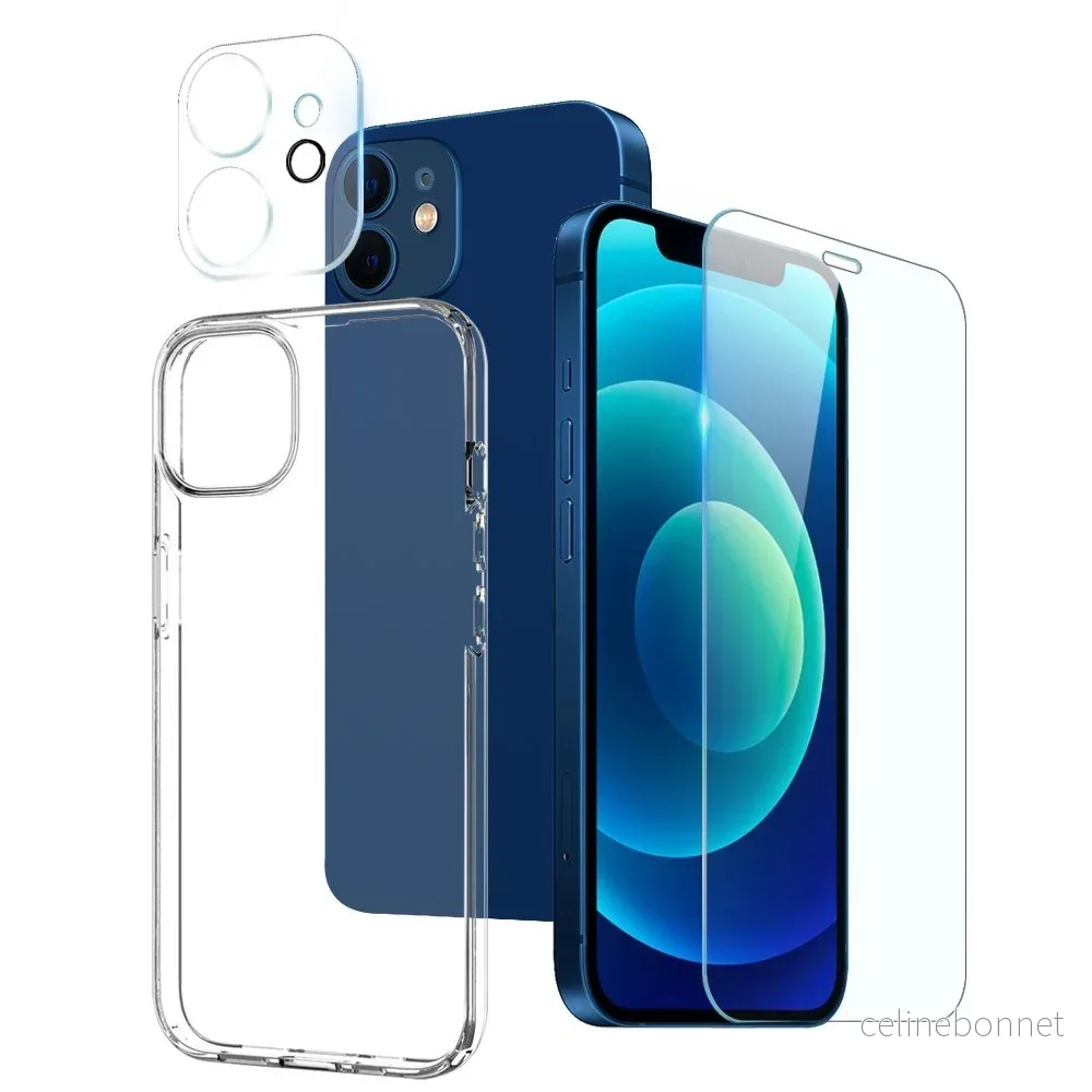NORTHJO iPhone 12 | 3-i-1 360° Beskyttelsessett med Deksel | Skjermbes v:4793916 NORTHJO iPhone 12 | 3-i-1 360° Beskyttelsessett med Deksel | Skjermbes v:4793916