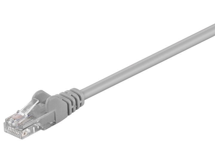 Goobay Kretskabel CAT 5e, U/UTP, grå, 7,5 m kobberbelagt aluminiumtråd (CCA) v:5901255