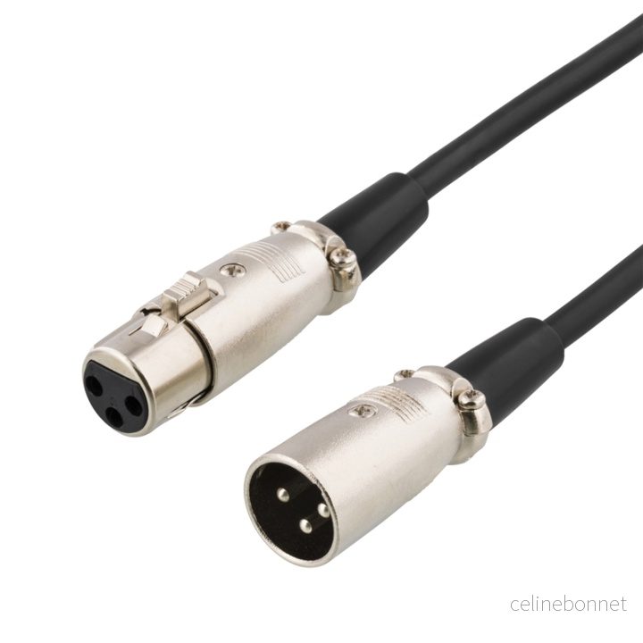DELTACO XLR cable,3pin male to 3pin female,3m black v:7902865 DELTACO XLR cable,3pin male to 3pin female,3m black v:7902865