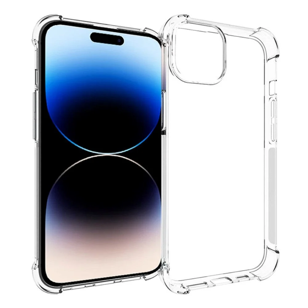 iPhone 15 EIDERWOOD Fleksibelt Antiskli Plastdeksel – Gjennomsiktig v:5199876