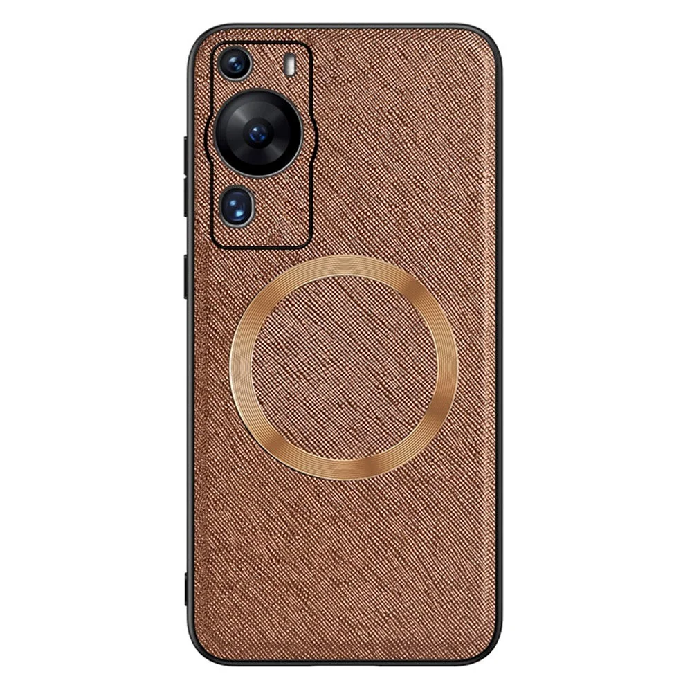 Huawei P60 Pro Plast Deksel med Grov Tekstur - MagSafe-Kompatibel - Br v:9700090
