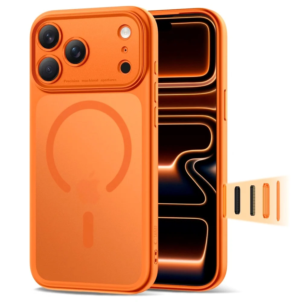 iPhone 17 Pro Tech-Protect Magpeak Deksel – MagSafe Kompatibel – Matte v:970682 iPhone 17 Pro Tech-Protect Magpeak Deksel – MagSafe Kompatibel – Matte v:970682