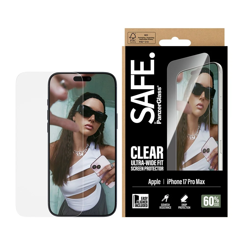 SAFE by PanzerGlass iPhone 18 Pro Max / 17 Pro Max Ultra-Wide Fit Skje v:9832896 SAFE by PanzerGlass iPhone 18 Pro Max / 17 Pro Max Ultra-Wide Fit Skje v:9832896