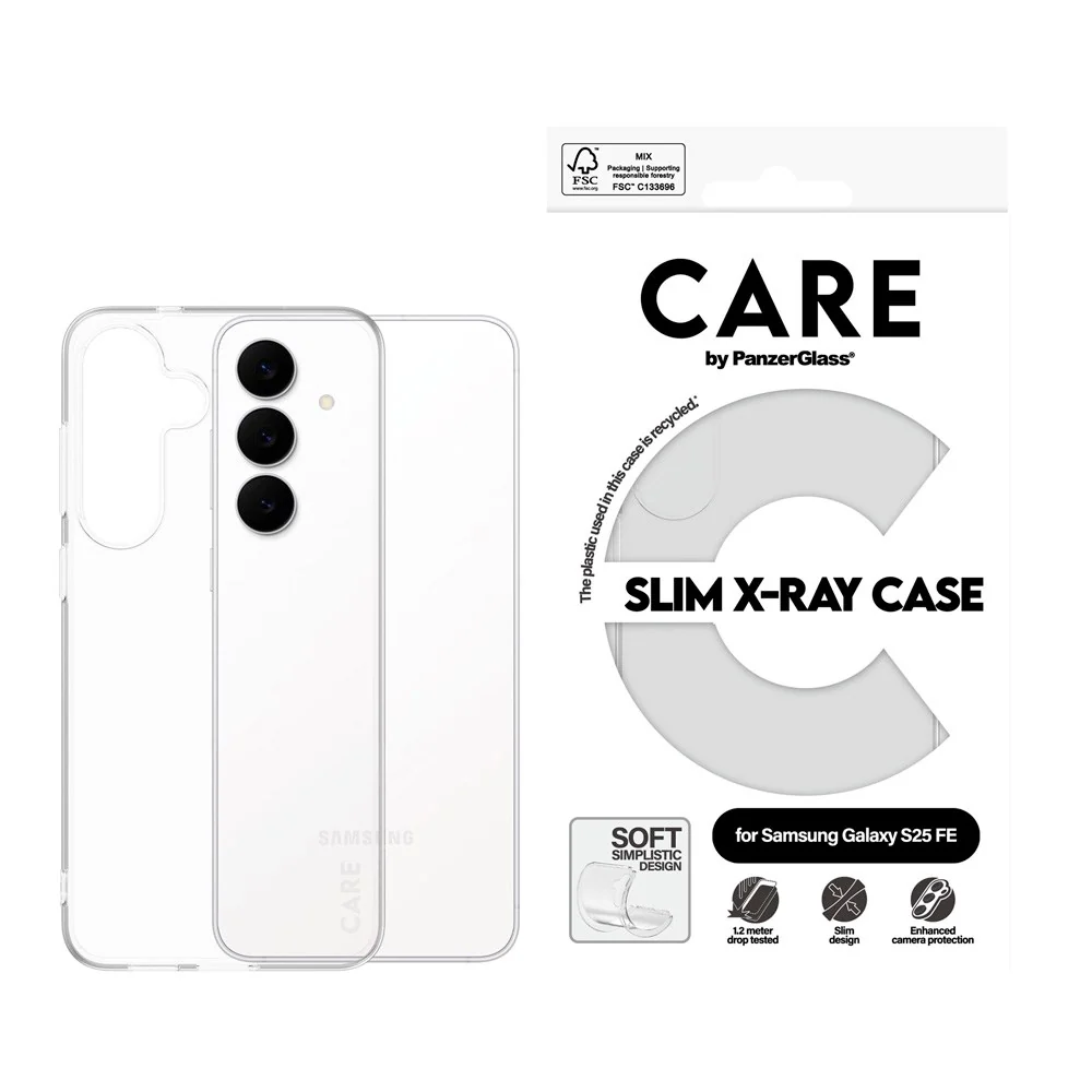 CARE by PanzerGlass Samsung Galaxy S25 FE Fashionable Transparent X-Ra v:4045081