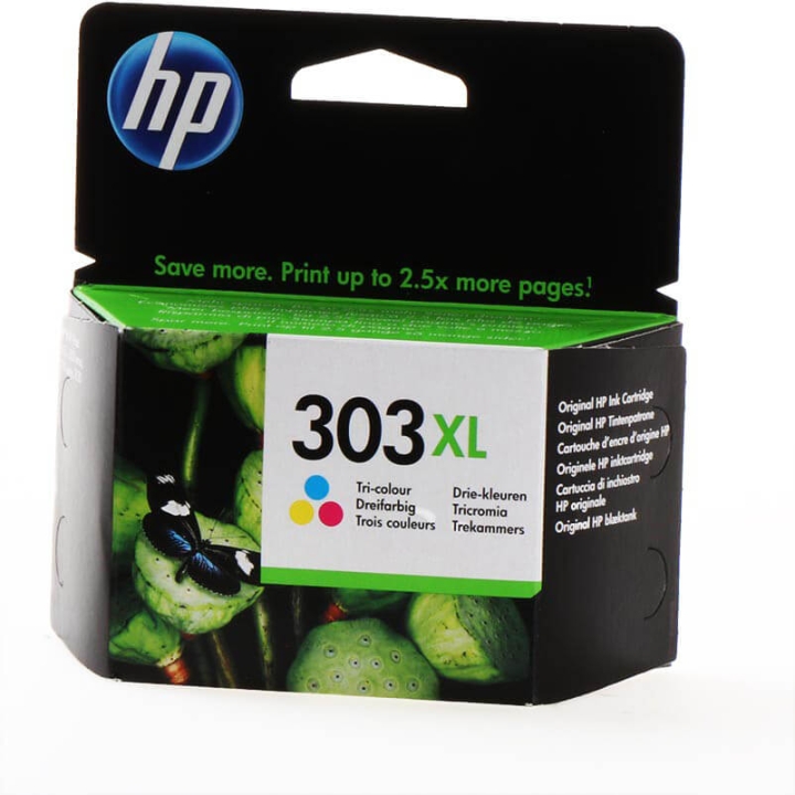 HP Bläck T6N03AE 303XL Tri-colour v:6199534