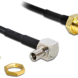 DeLOCK antenneadapter, TS-9 ha vinklet 90 grader til SMA hun rett v:8911170 DeLOCK antenneadapter, TS-9 ha vinklet 90 grader til SMA hun rett v:8911170