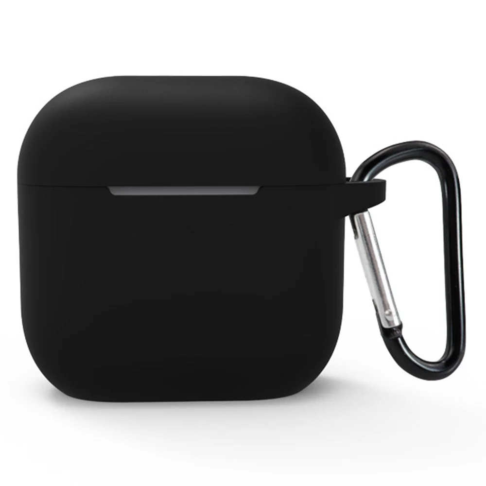 Apple AirPods (5. & 4. Gen.) Silikondeksel med Karabinkrok – Svart v:3115632