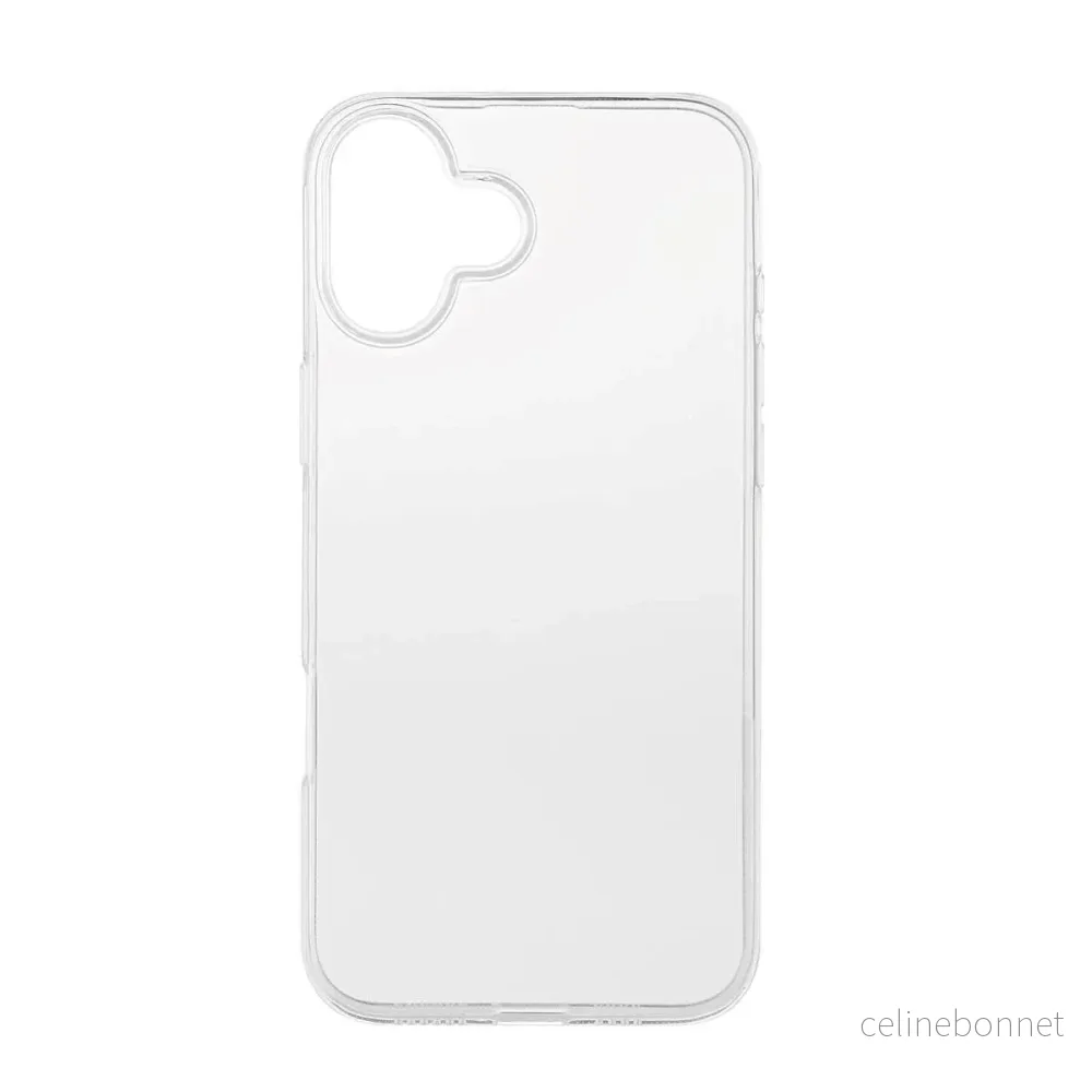 iPhone 16 Plus Onsala 100 % Resirkulert Plast Deksel – Gjennomsiktig v:291778