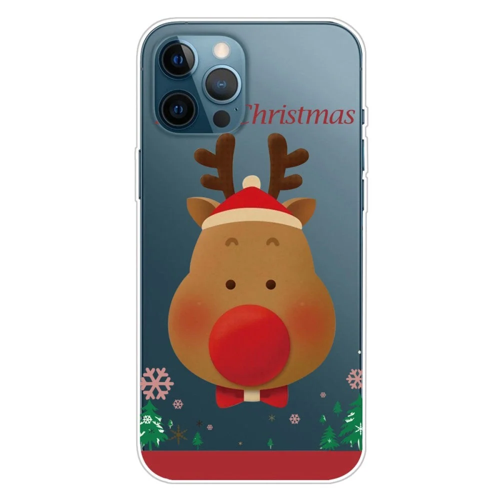 iPhone 14 Pro Max TPU Plast Jul Deksel – Reisndyr med Sløyfe v:3471859 iPhone 14 Pro Max TPU Plast Jul Deksel – Reisndyr med Sløyfe v:3471859