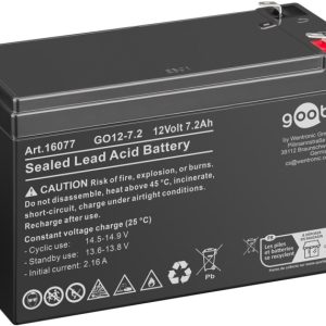 Goobay GO12-7.2 (7200 mAh, 12 V) Faston (4,8 mm) blybatteri, BattVO v:9043482 Goobay GO12-7.2 (7200 mAh, 12 V) Faston (4,8 mm) blybatteri, BattVO v:9043482