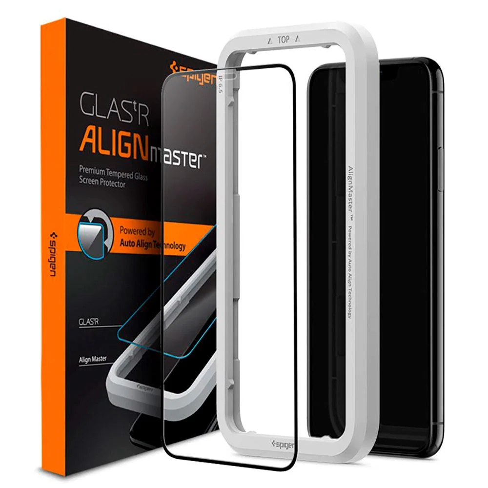 iPhone 11 Pro Spigen Skjermbeskyttelse – Svart Kant v:9886673 iPhone 11 Pro Spigen Skjermbeskyttelse – Svart Kant v:9886673