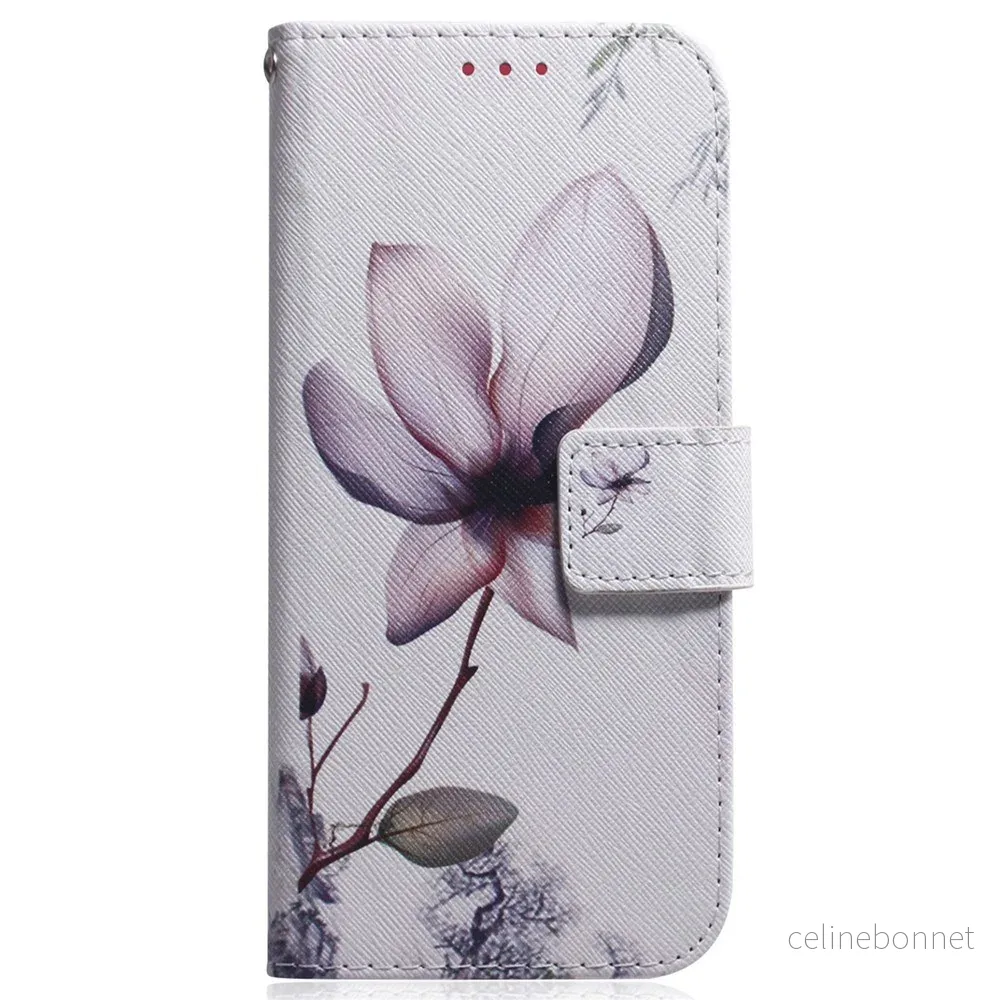 EIDERWOOD Samsung Galaxy S25 FE Kunstskinn Flip Deksel m. Motiv – Blom v:8753823
