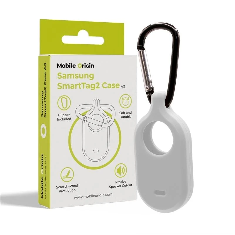 Mobile Origin Samsung Galaxy SmartTag2 Silikon Deksel med Karabinkrok v:8475876