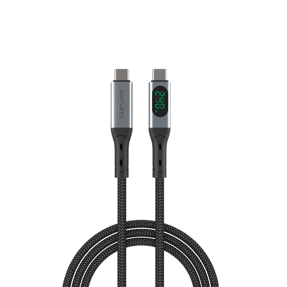 4smarts DigitCord Enterprise USB-C Kabel 240W – 1.5m – Svart v:9658921 4smarts DigitCord Enterprise USB-C Kabel 240W – 1.5m – Svart v:9658921