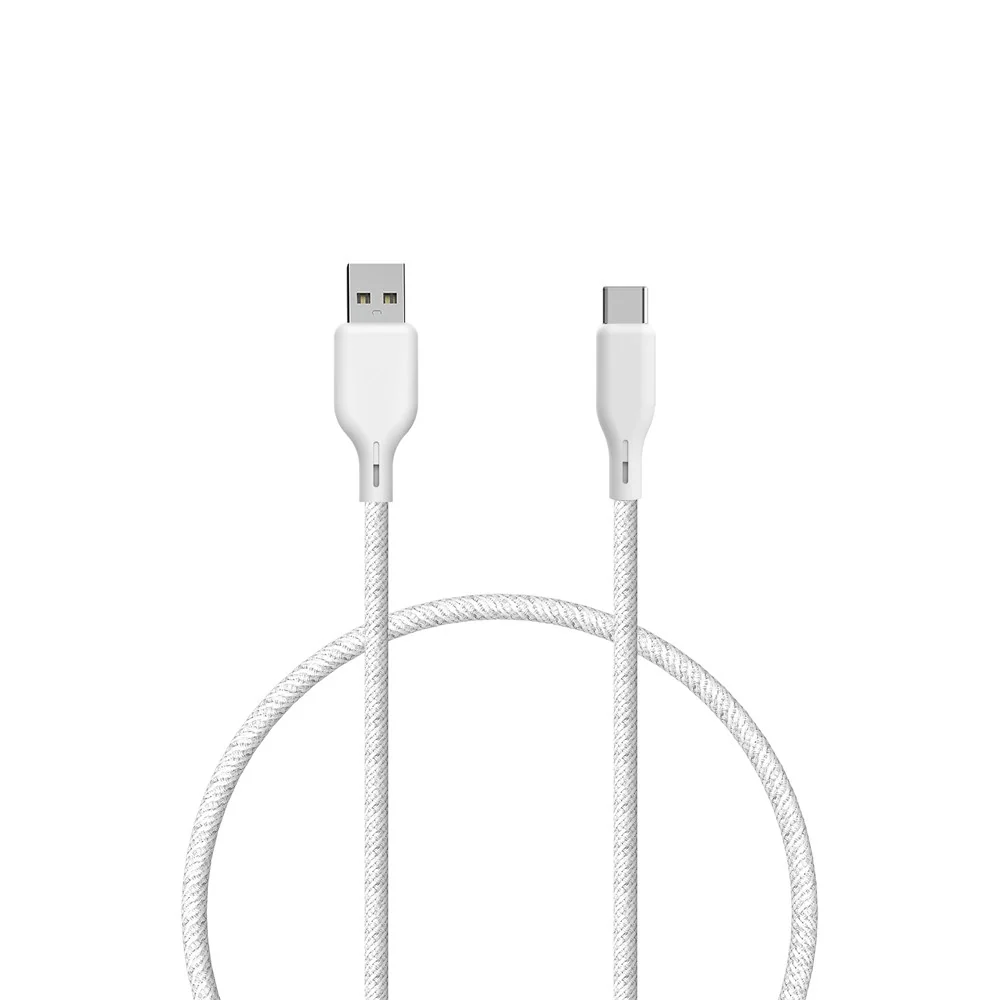 ËSSENTIALS by Upström 60W USB-A til USB-C Kabel 1,2m – Hvit v:2599456