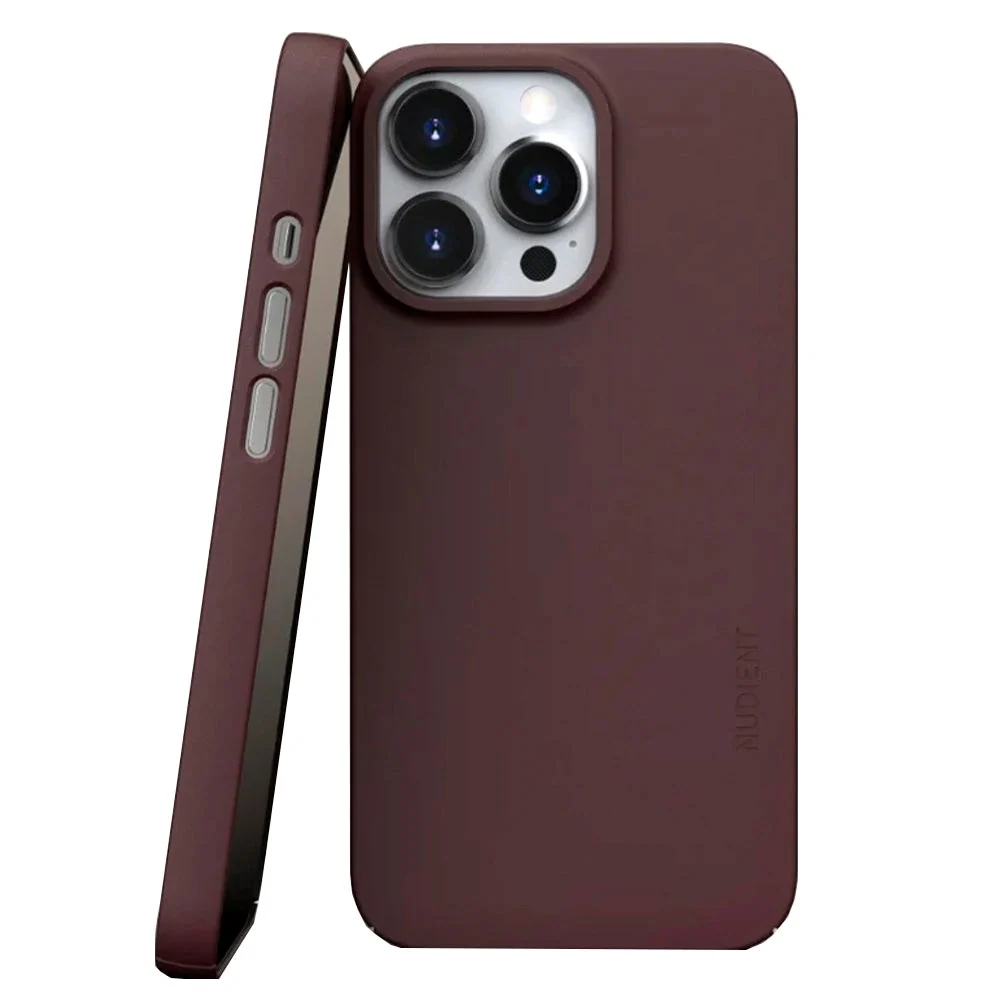 Nudient Thin Case V3 iPhone 13 Pro Deksel – Sangria Red v:4444969