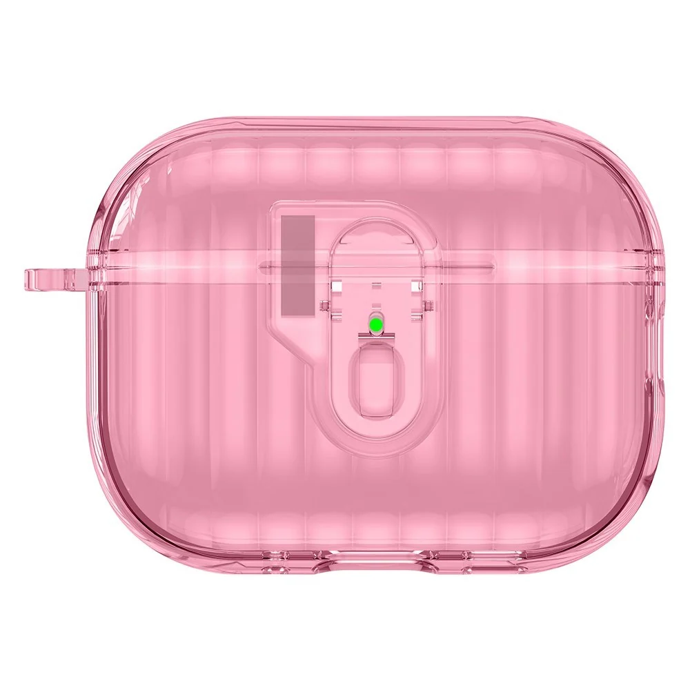 Apple AirPods Pro (3. gen.) Hybrid Plast Deksel – Gjennomsiktig / Rosa v:223614
