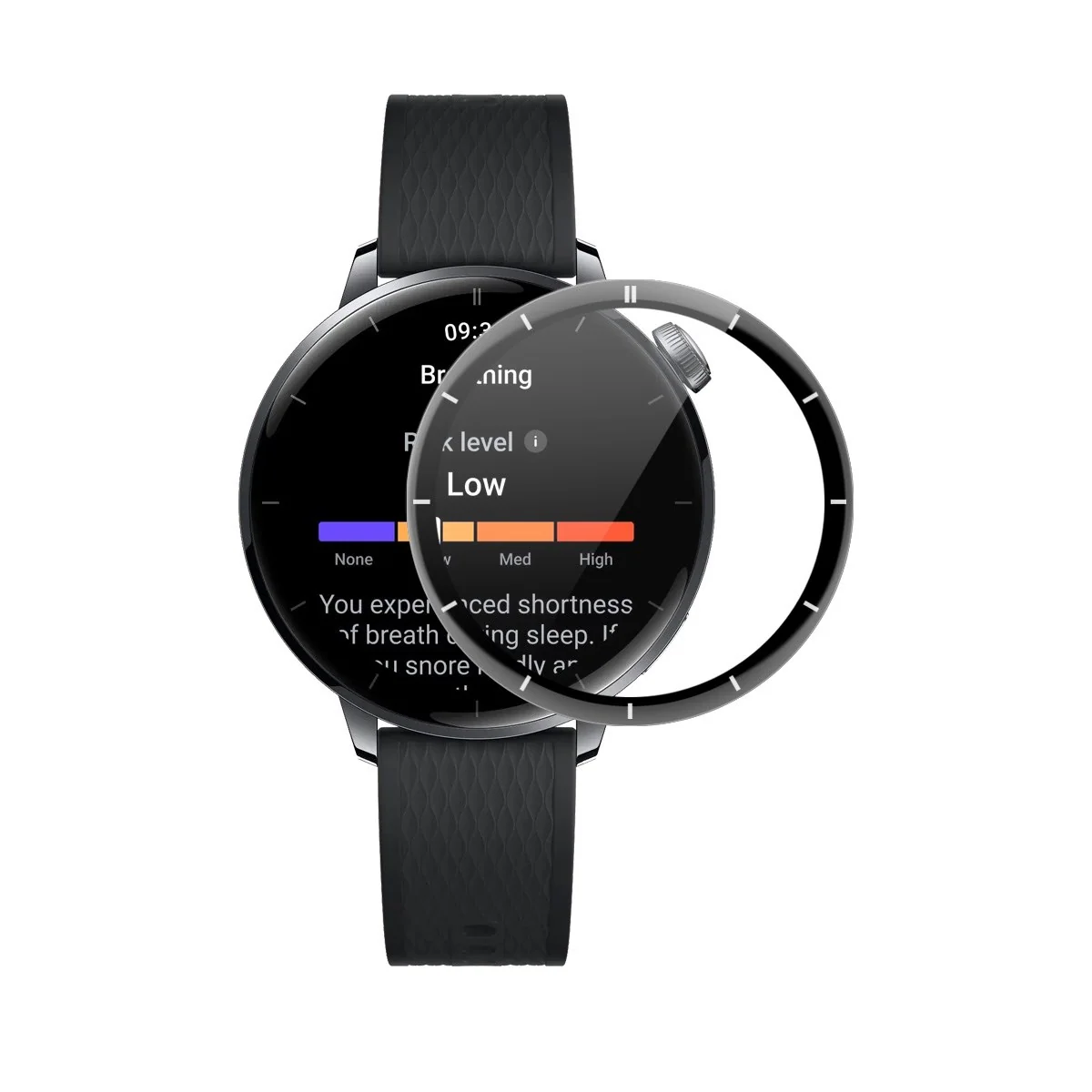 ENKAY OnePlus Watch 3 (43mm) Skjermbeskytter – Gjennomsiktig / Svart K v:911679