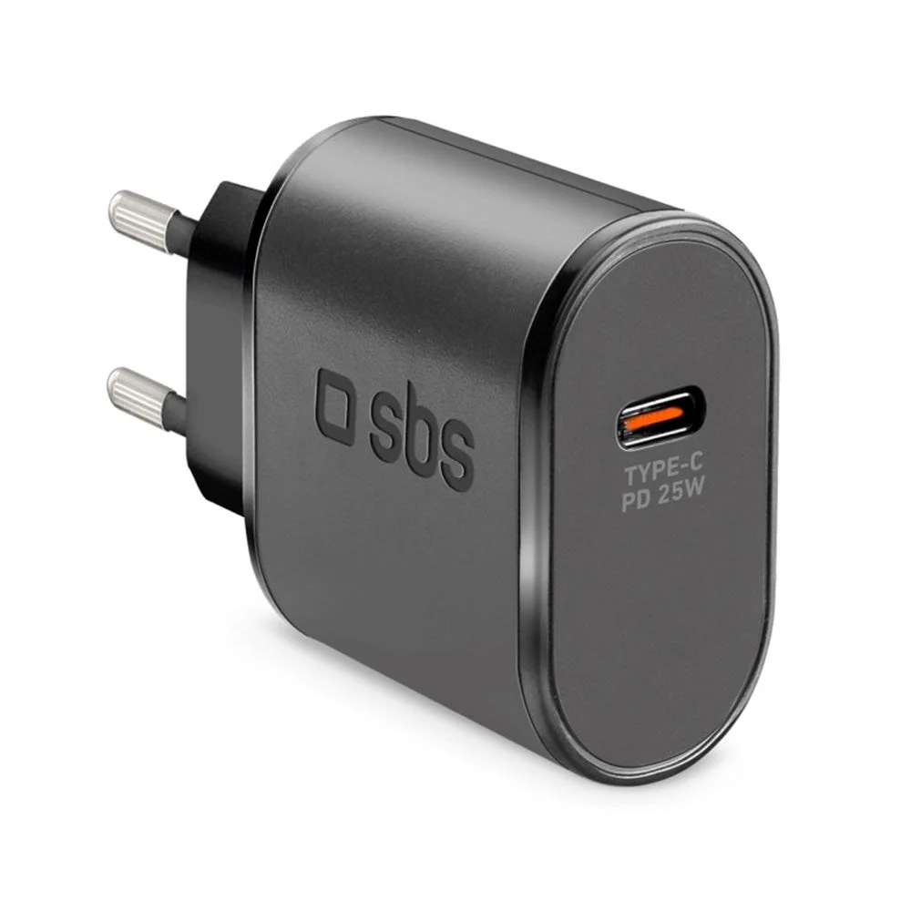 SBS 25W Power Delivery Vegglader med USB-C - Sort v:4740197