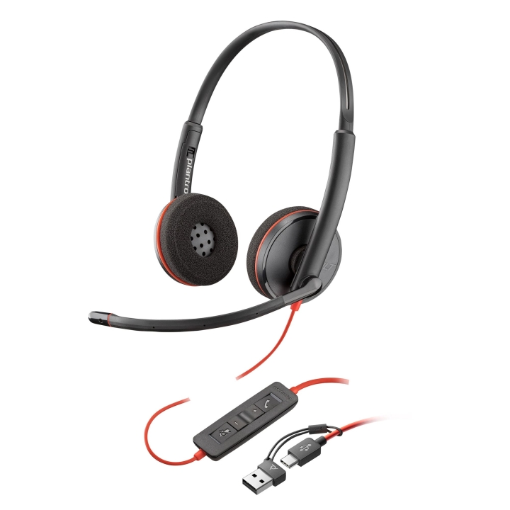 poly Blackwire 3320 stereohodesett med mikrofon, USB-C, Microsoft Teams-sertifisert (8X220AA) v:2629523