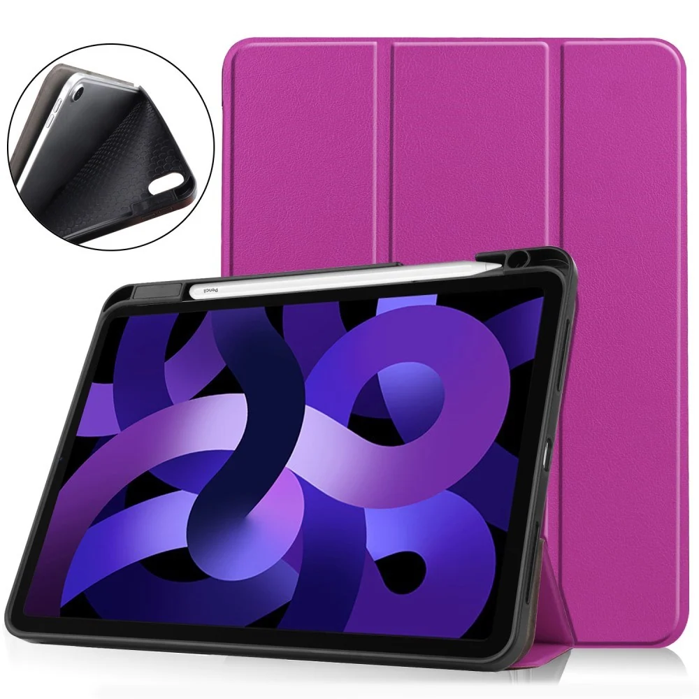 EIDERWOOD iPad Air 11" (2026 / 2025 / 2024) Litchi Tri-Fold Skinn Deks v:5200192