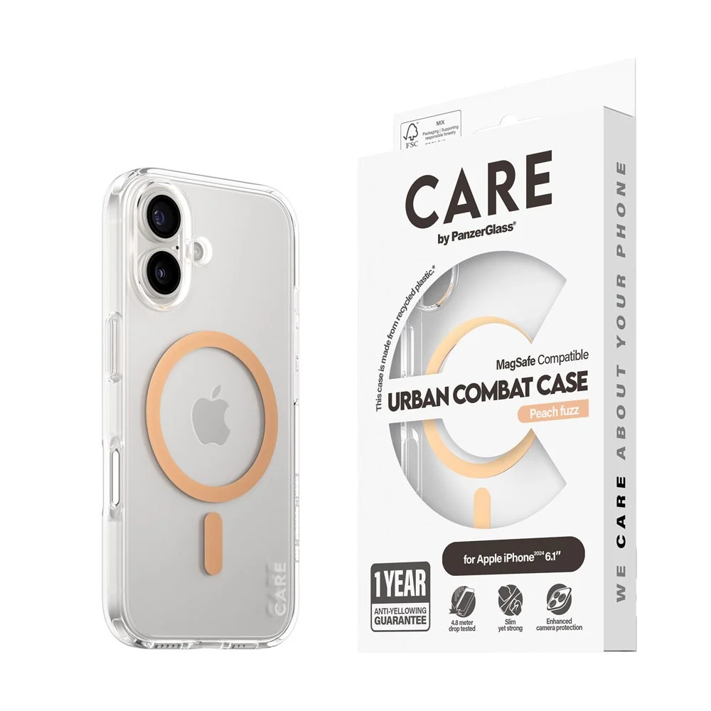 CARE by PanzerGlass iPhone 16 FLAGSHIP Urban Combat-deksel – MagSafe K v:7009319
