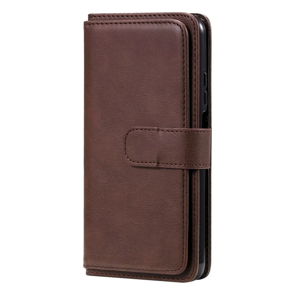 Xiaomi Poco M3 Kunstskinn Flip Deksel m. Ytterligere Lommebok – Brun v:783290