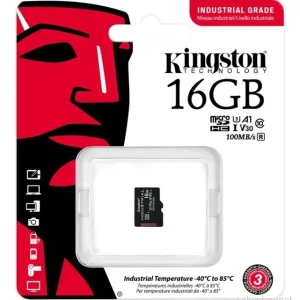 Kingston 16 GB microSDHC Industrial C10 A1 pSLC-kort uten adapter v:6203960 Kingston 16 GB microSDHC Industrial C10 A1 pSLC-kort uten adapter v:6203960