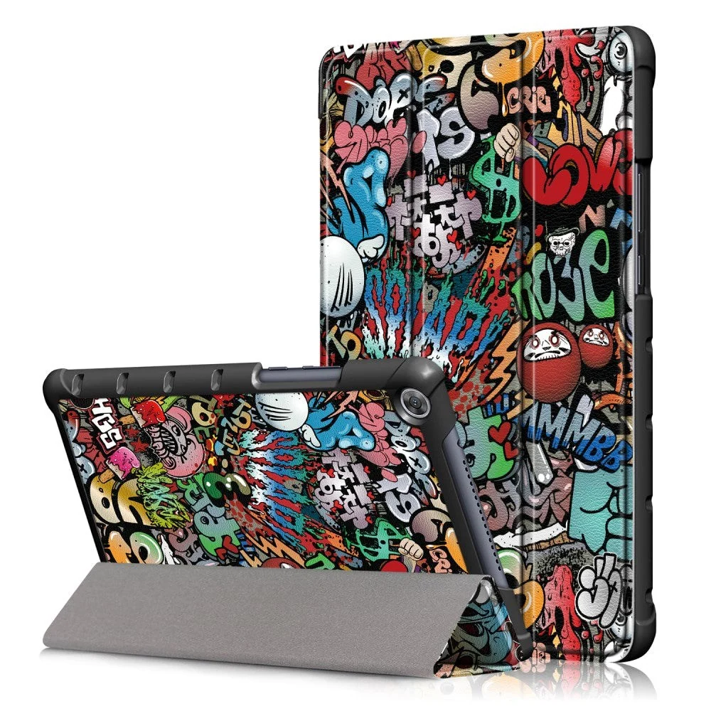 Huawei MediaPad M5 Lite 8 Skinn Deksel m. Folde & Stativfunksjon – Car v:4181591 Huawei MediaPad M5 Lite 8 Skinn Deksel m. Folde & Stativfunksjon – Car v:4181591