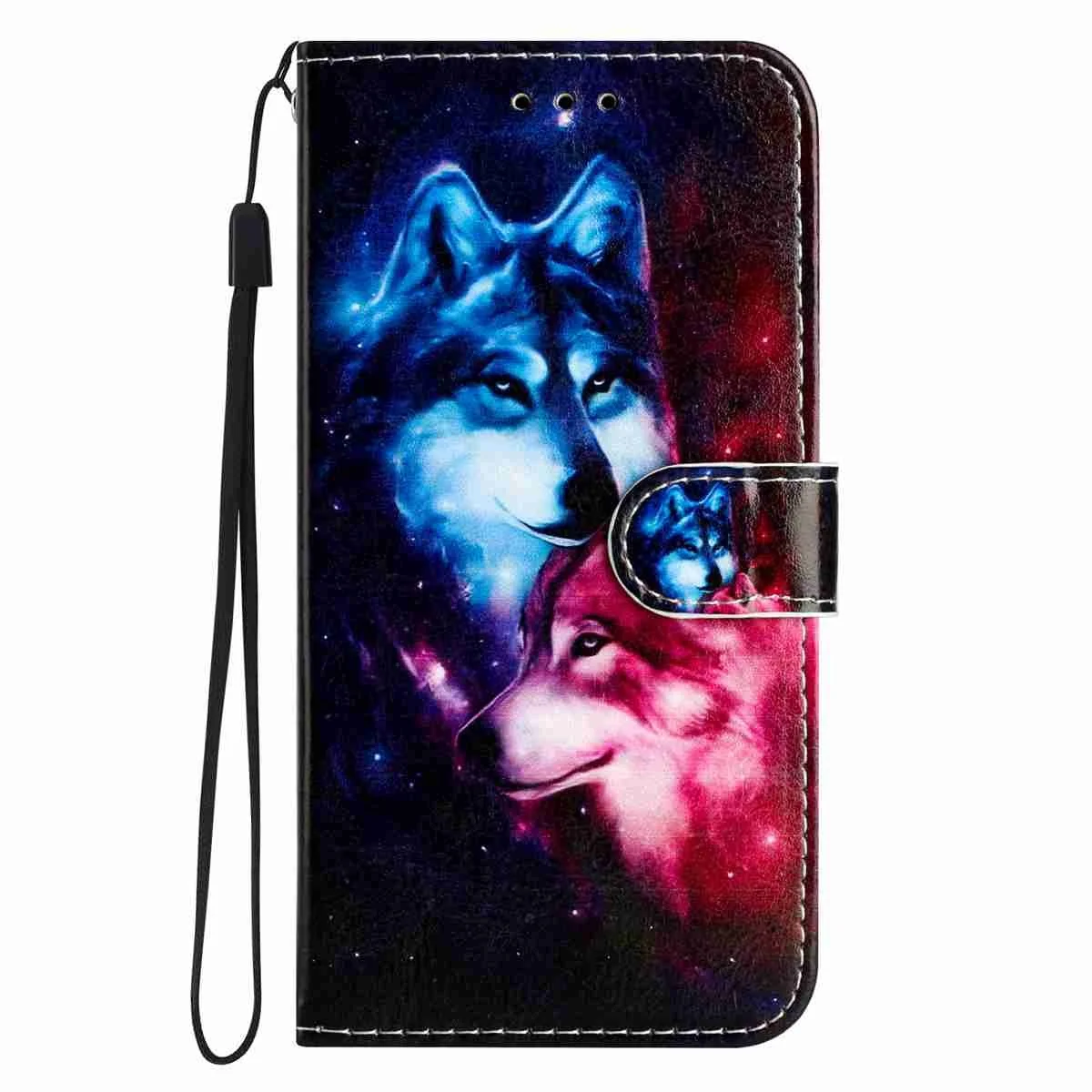 Samsung Galaxy A57 EIDERWOOD Kunstskinn Flip Deksel m. Mønster & Strop v:546755 Samsung Galaxy A57 EIDERWOOD Kunstskinn Flip Deksel m. Mønster & Strop v:546755