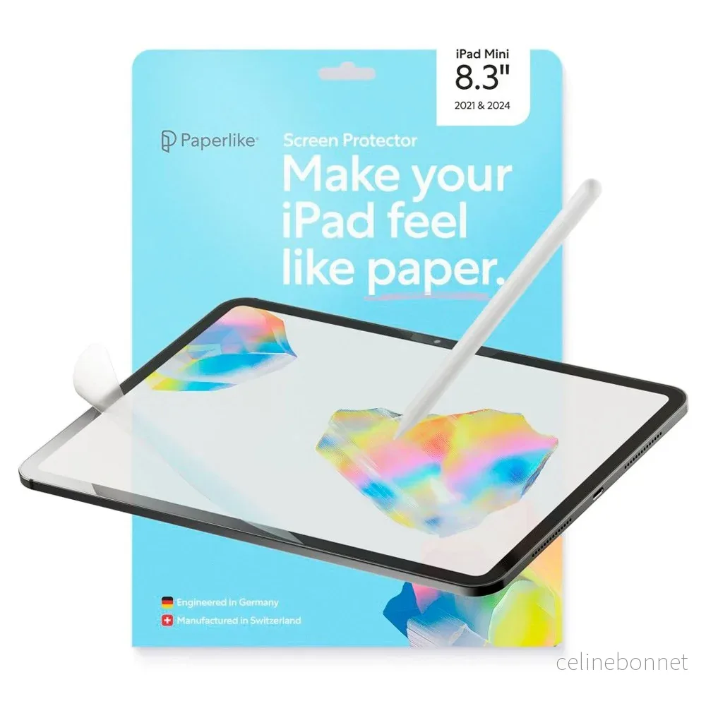 iPad Mini (2024 / 2021) Paperlike 3 Skjermbeskytter – 2 stk – Gjennoms v:1736729