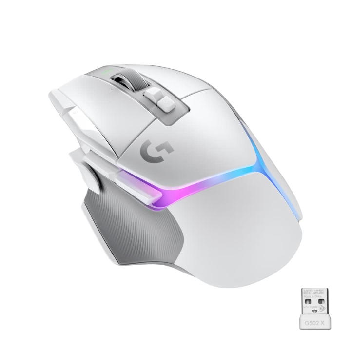 Logitech G502 X Plus trådløs spillmus, hvit/premium v:1453768