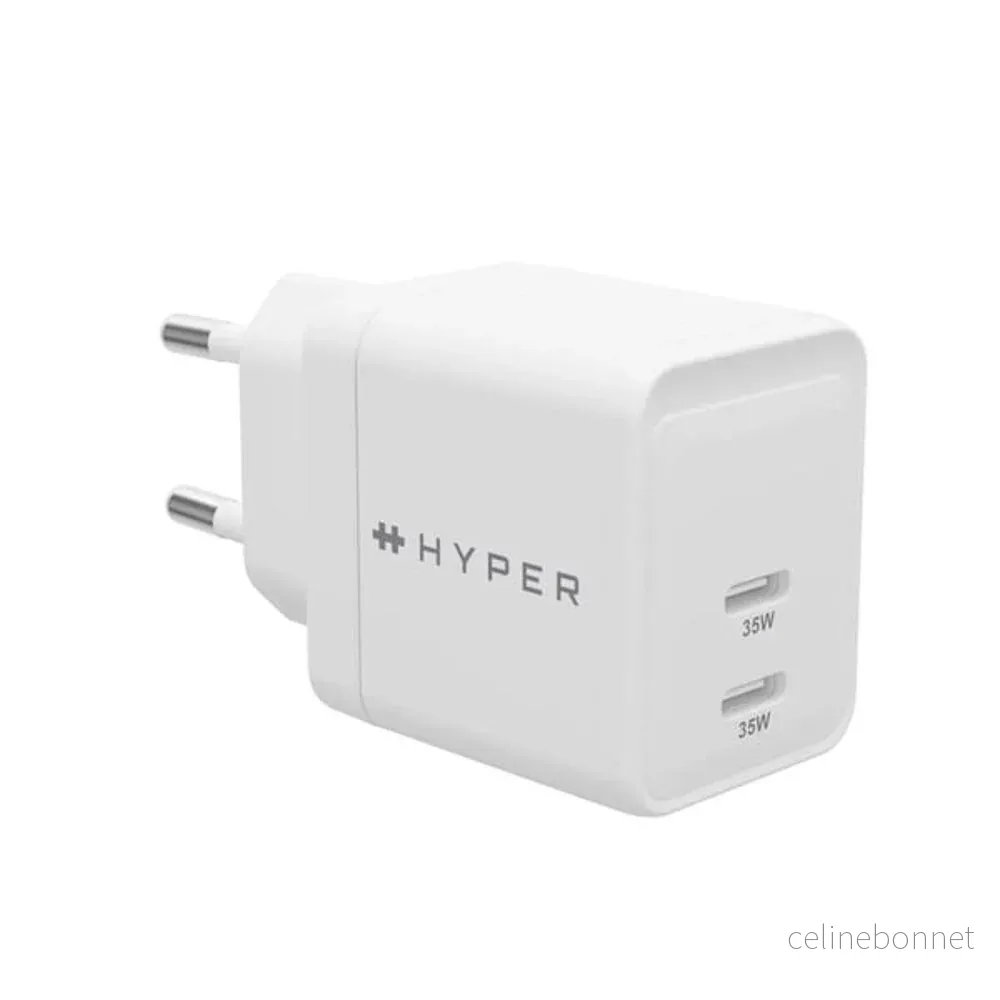 Hyper HyperJuice 35W Vegglader m. 2x USB-C – Hvit v:1763590