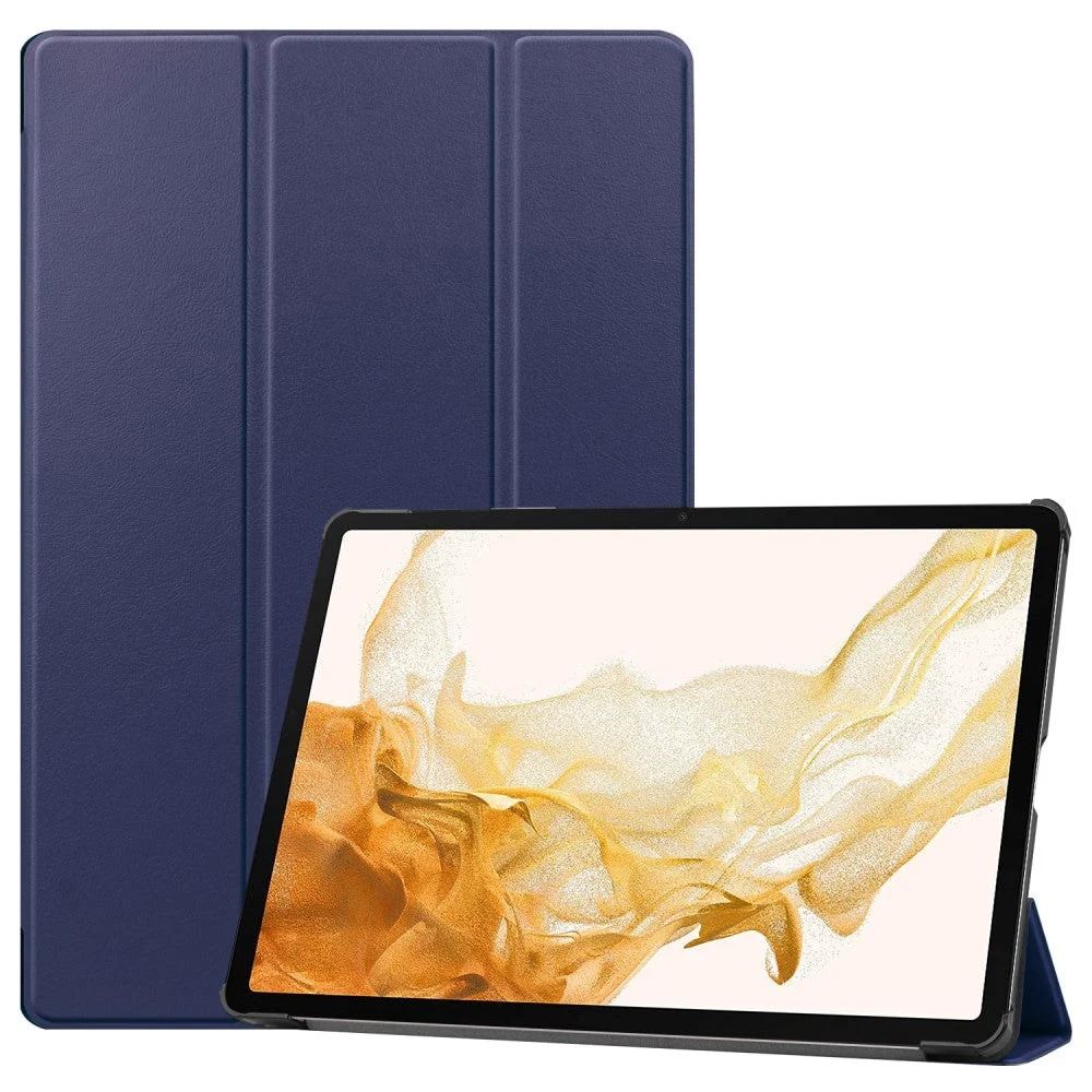 Samsung Galaxy Tab S9+ (Plus) Tri-Fold Skinn Deksel m. Stativfunksjon v:3076857 Samsung Galaxy Tab S9+ (Plus) Tri-Fold Skinn Deksel m. Stativfunksjon v:3076857