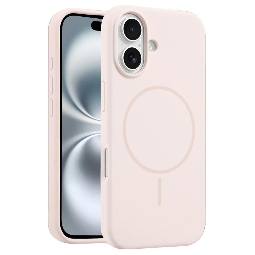 EIDERWOOD iPhone 16 Silikon Deksel – MagSafe Kompatibel – Beige v:5766457