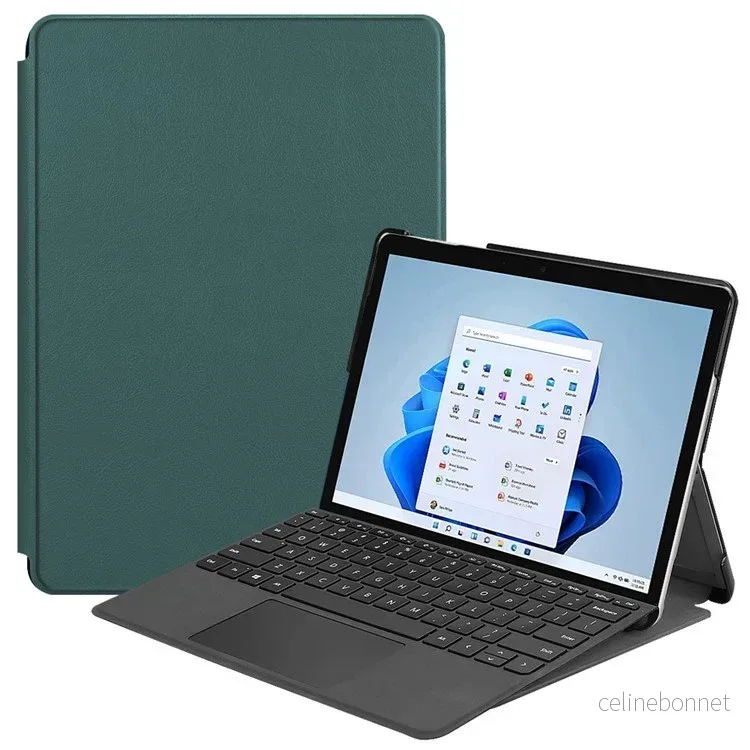 EIDERWOOD Microsoft Surface Go 4 Kunstskinn Flip Deksel – Grønn v:504816 EIDERWOOD Microsoft Surface Go 4 Kunstskinn Flip Deksel – Grønn v:504816