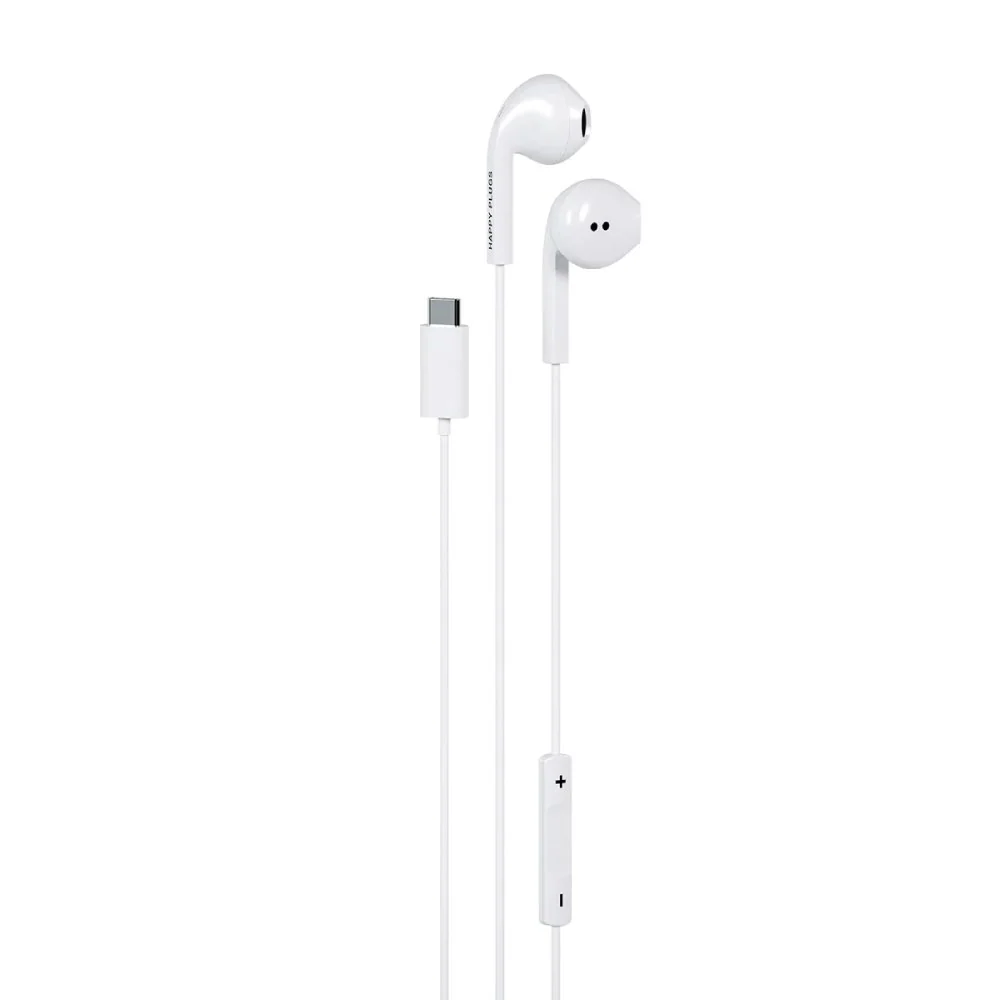 Happy Plugs Hodetelefoner med USB-C – In-Ear – Hvit v:7143533 Happy Plugs Hodetelefoner med USB-C – In-Ear – Hvit v:7143533