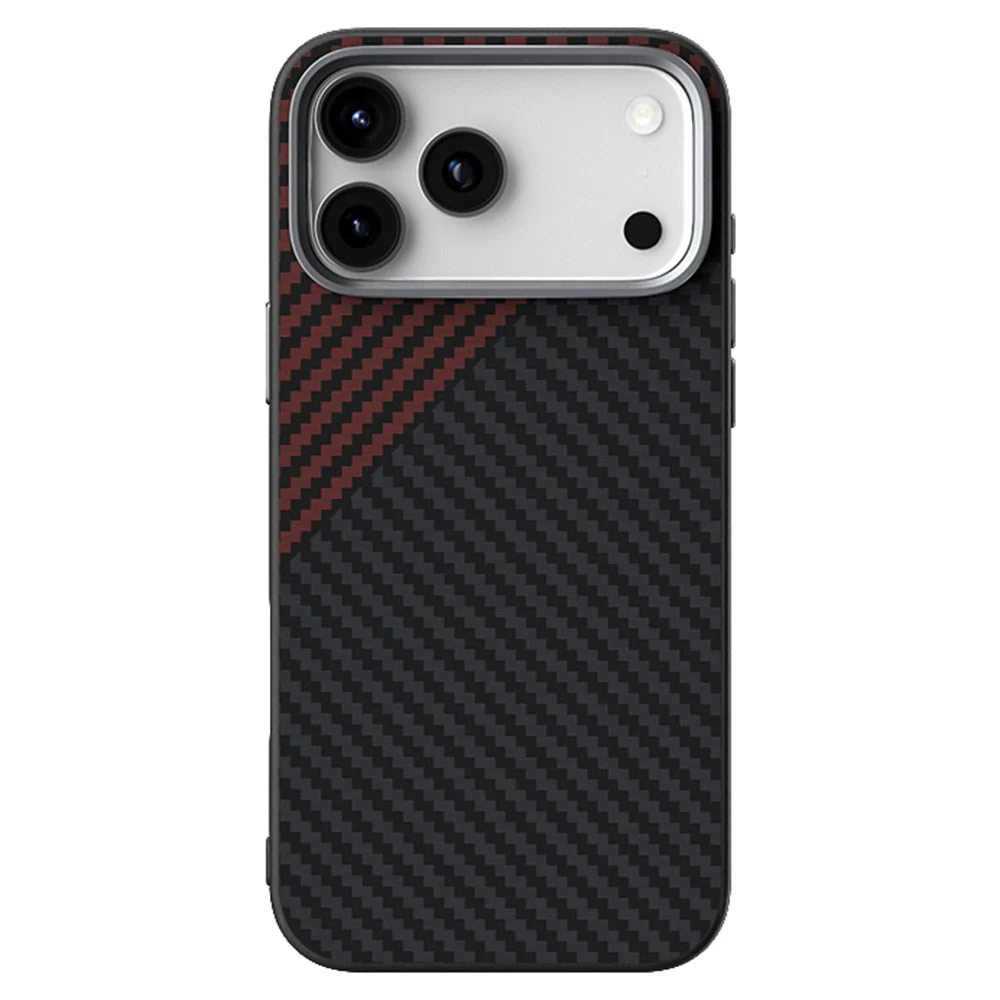 iPhone 18 Pro / 17 Pro ABEEL Hybrid Deksel med Karbonfibertekstur – Ma v:2374881