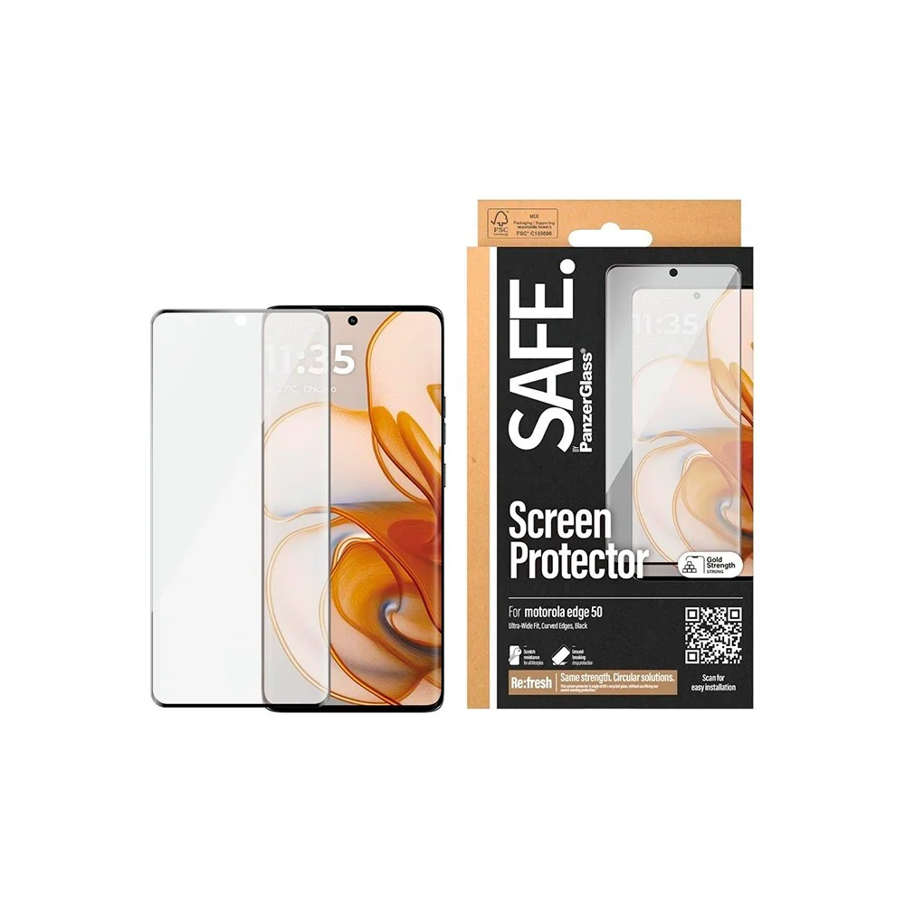 SAFE by PanzerGlass Motorola Edge 50 Ultra-Wide Fit Skjermbeskyttelses v:7784096