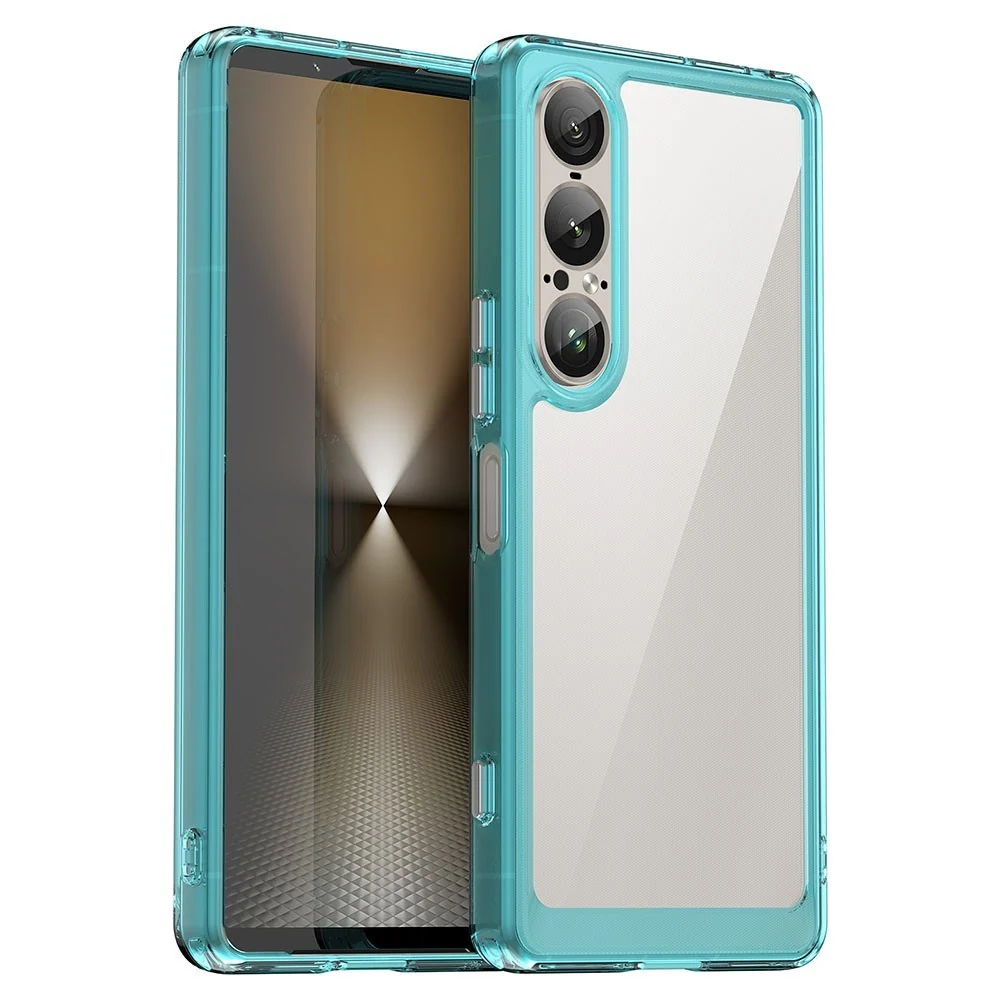 EIDERWOOD Sony Xperia 1 VII Hybrid Plast Deksel – Gjennomsiktig / Turk v:5903810 EIDERWOOD Sony Xperia 1 VII Hybrid Plast Deksel – Gjennomsiktig / Turk v:5903810