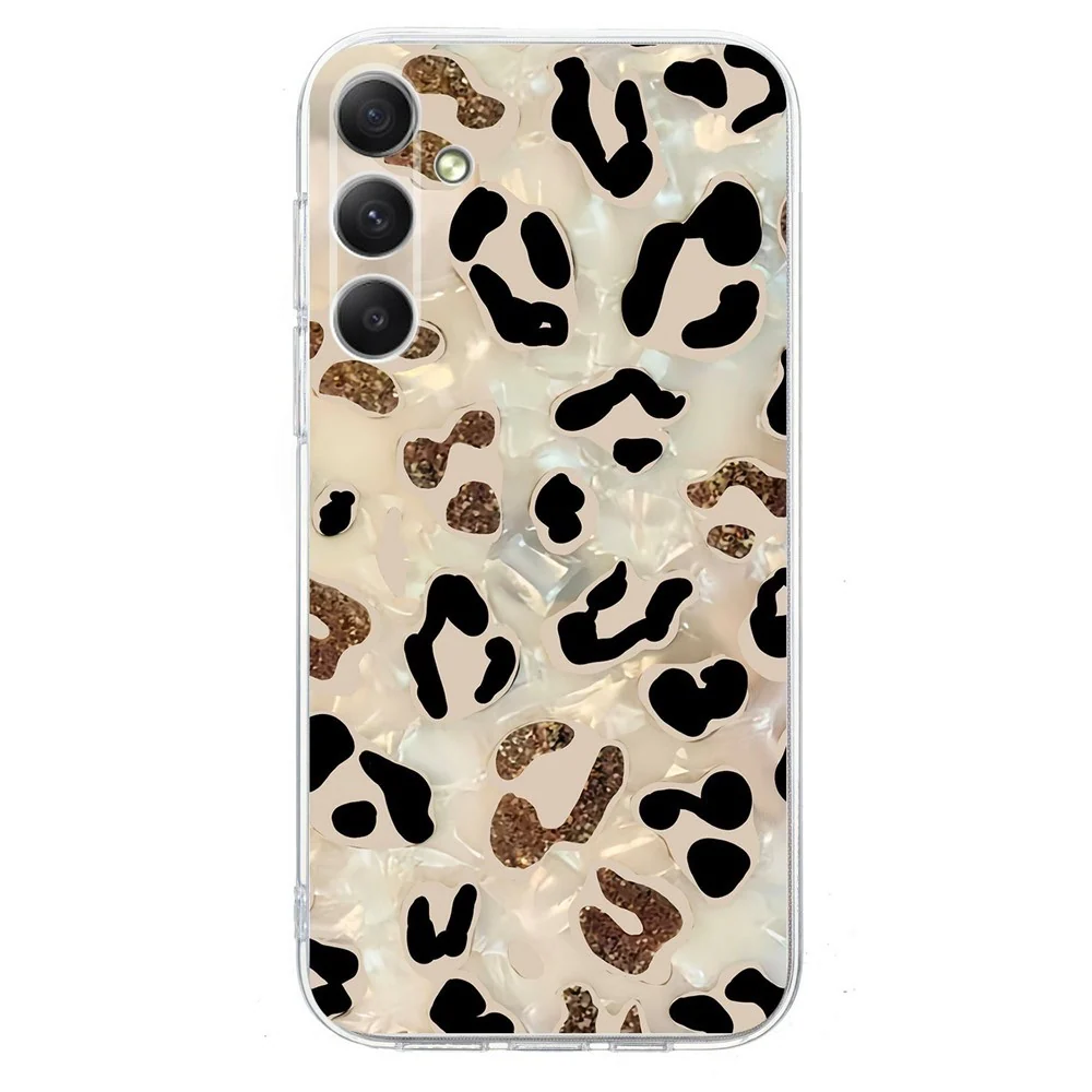 Samsung Galaxy A57 EIDERWOOD Fleksibelt Plast Deksel m. Mønster – Leop v:9803528