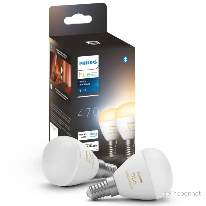 Philips Hue White Ambiance E14 Sphere 2-pakning v:5108715