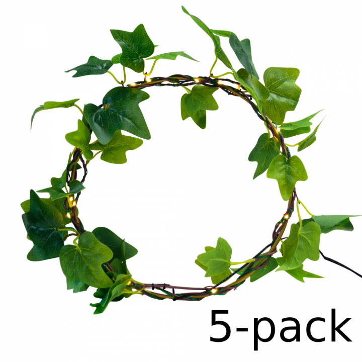 5-pakning GadgetMonster Green Leaf Light String v:3329179 5-pakning GadgetMonster Green Leaf Light String v:3329179