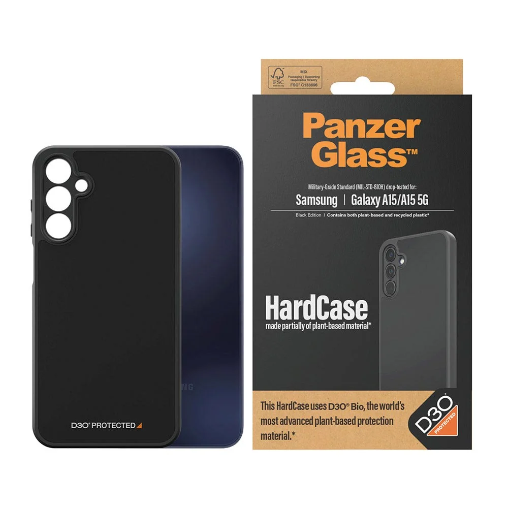 Samsung Galaxy A15 / A15 (5G) Deksel PanzerGlass D3O Bio HardCase – Sv v:9389465 Samsung Galaxy A15 / A15 (5G) Deksel PanzerGlass D3O Bio HardCase – Sv v:9389465