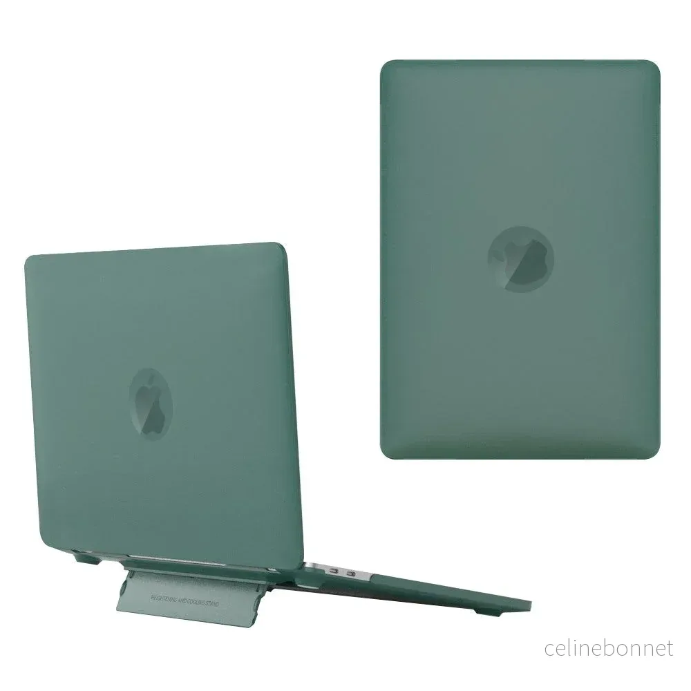 Macbook Air 13 (2018-2020) Plastdeksel med Stativfunksjon – Frostet Gr v:6253936