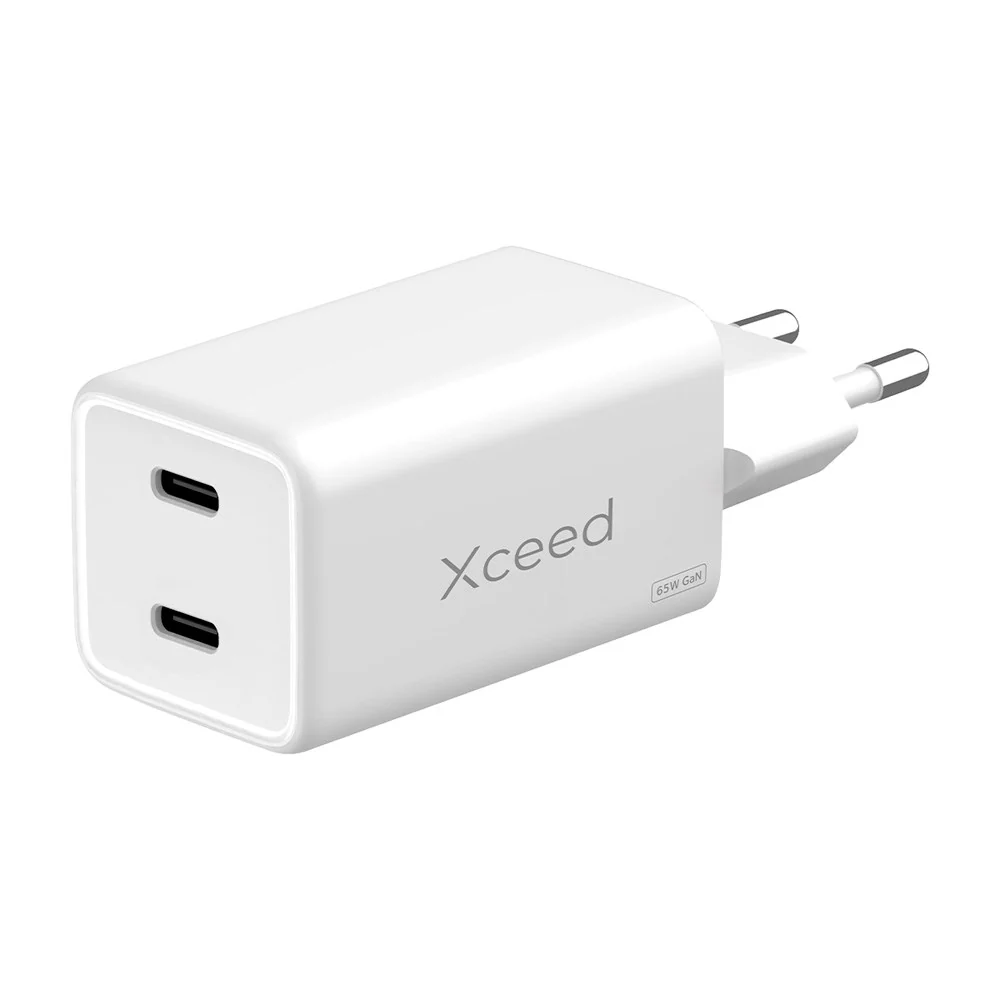 Xceed 65W GaN Vegglader med 2 x USB-C - Hvit v:7667310