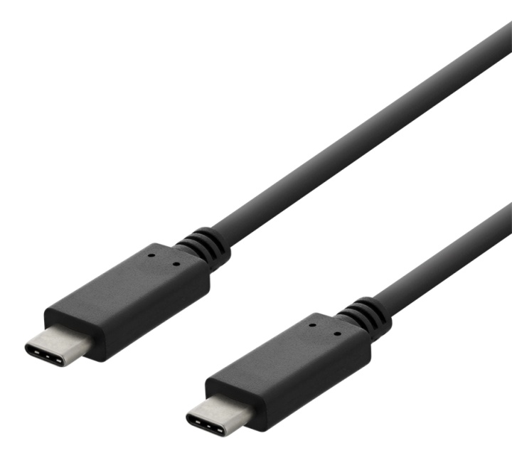DELTACO USB 2.0-kabel, Type C - Type C, 2 m, svart v:3106611