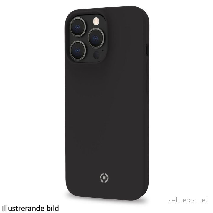 Celly Cromo Mykt gummideksel til iPhone 15 Pro Max Svart v:8207960