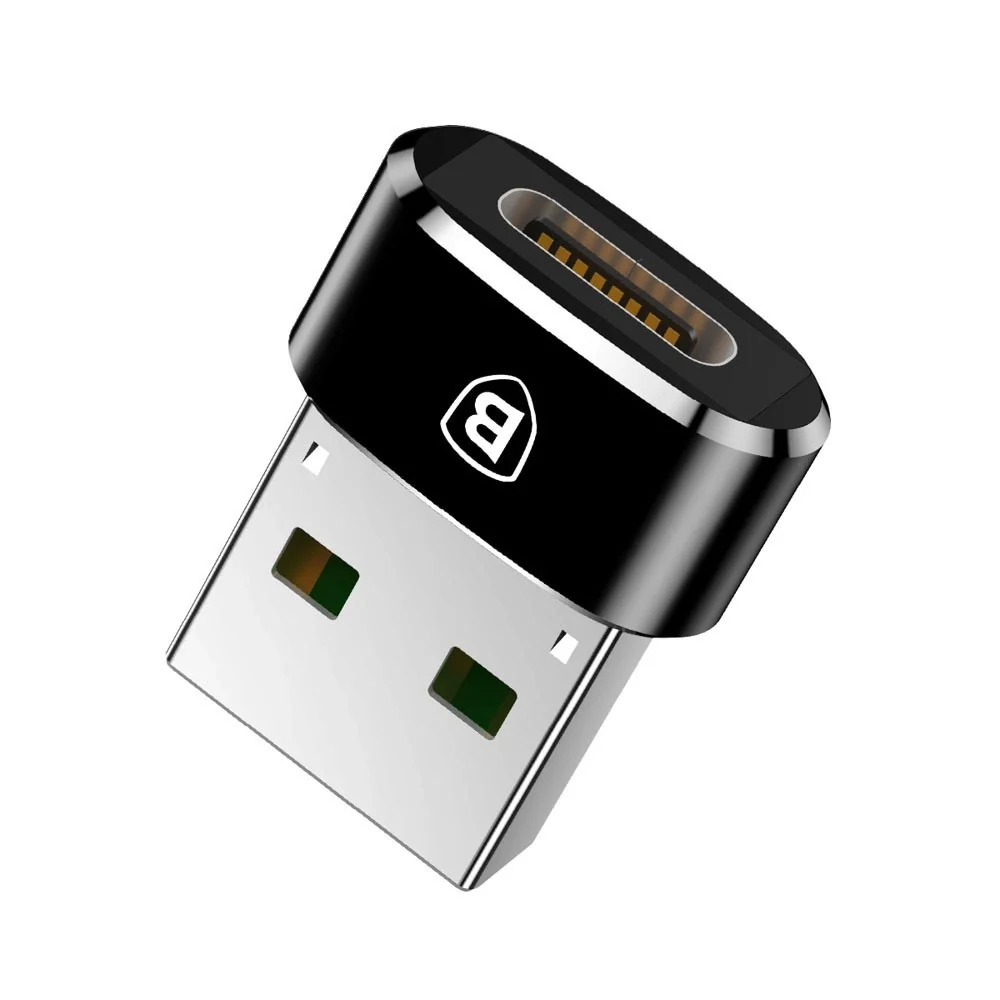 Baseus Mini USB-C til USB-A Adapter – Svart v:3071396