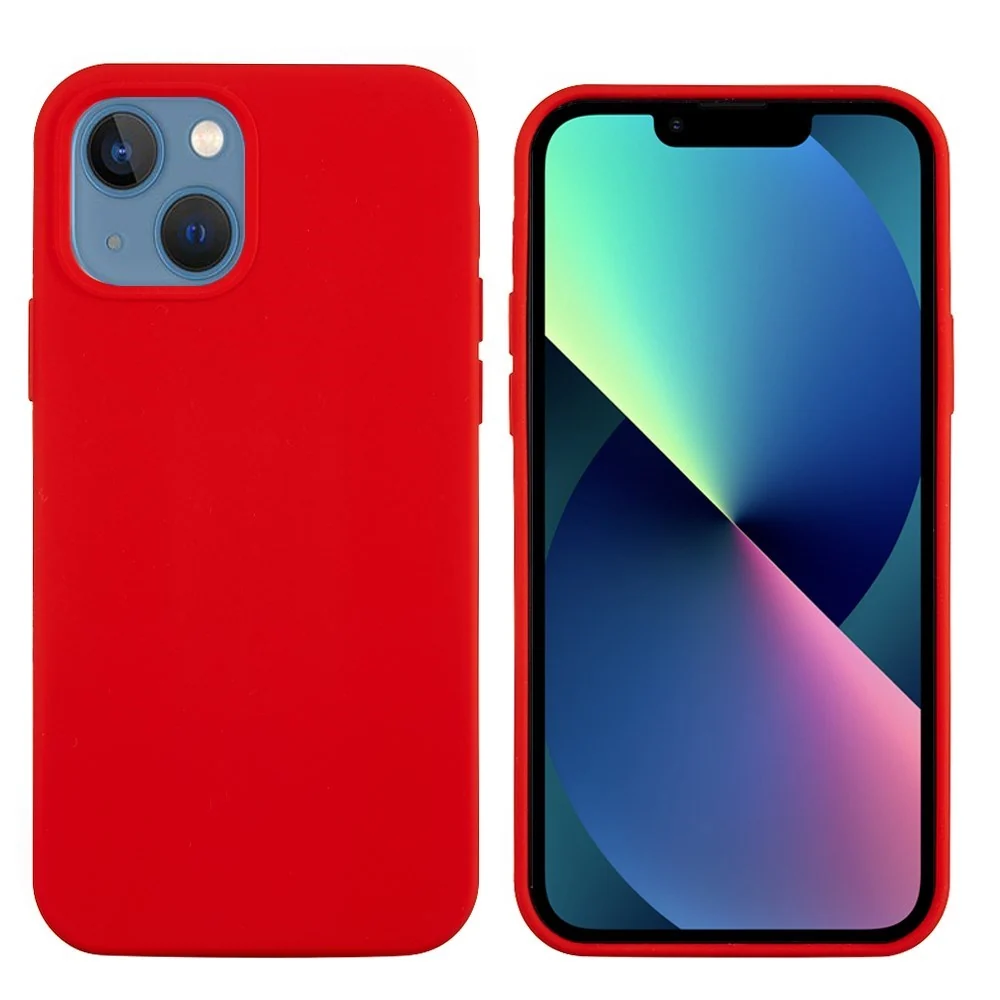 EIDERWOOD iPhone 13 Fôret Silikon Deksel – Rød v:9008829 EIDERWOOD iPhone 13 Fôret Silikon Deksel – Rød v:9008829